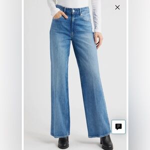 PAIGE Sasha High Rise Wide Leg Jeans